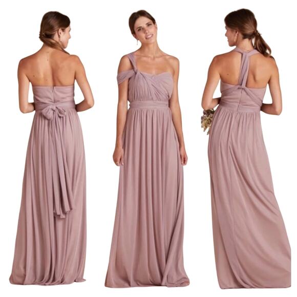Birdy Grey Chicky Mauve Convertible Bridesmaid Dress XS NWT Floor Length - Picture 2 of 16
